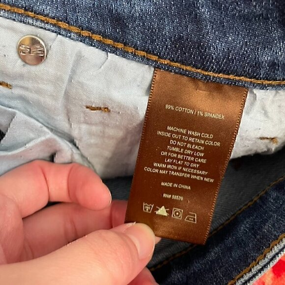 KUT FROM THE KLOTH KFTK Boyfriend Jeans Dark Wash ish ? Distressed Ripped Rip 6 - Picture 7 of 10